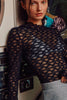 See-through Textured Lace Top