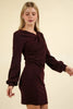 Ruched Detail Bodycon Mini Dress For Women – Figure-Hugging Dress, Elegant, Ruched Dress, Bodycon Dress, Mini Dress, Stylish Night Out Dress by Stevvex