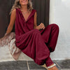 Women’s Sleeveless Hooded Relaxed Fit Jumpsuit by FitiqueFit