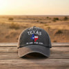 Texas Lone Star Embroidered Vintage Washed Baseball Cap – Adjustable Unisex Hat by FitiqueFit