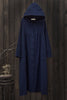 Retro Hooded National Style Cloak Robe Overcoat Coat
