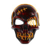 Halloween Scary One-Eyed Pirate Mask Cosplay Led Mask Adult Glowing Mask EL Wire Light Up For Halloween Festival Party Bar by My Store