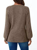 Ribbed Knit Decor Button Long Sleeve T-Shirt by Simply Love