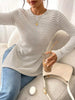 Slit Striped Long Sleeve Casual T-Shirt by Simply Love