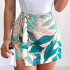 Womens Casual & Stylish Leaf-Print Lace-Up Shorts by My Store