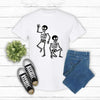 Subtle Skeletons Halloween T-Shirt - Funny Spooky Apparel by Dog Mom Hat