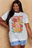 Simply Love Full Size GRATEFUL Flower Graphic Cotton T-Shirt by Simply Love