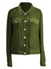 Casual Button-Up Long Sleeve Jacket with Chest Pockets and Relaxed Fit by Stevvex