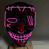 Compatible with Apple, Halloween Glowing Mask Black V Face Mask Grimace by My Store