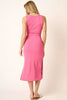 Side Slit Wide Strap Midi Tank Dress – Stylish, Sexy and Comfortable Midi Dress with Side Slits and Wide Straps by Stevvex