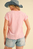 Aemi + Co Lettuce Edge Round Neck Short Sleeve T-Shirt