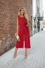 Women's Belted V-Neck Short Sleeve Straight-Leg Jumpsuit – 6 Colors S–2XL by FitiqueFit