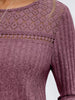 Ribbed Long Sleeve T-Shirt by Simply Love
