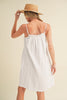 New Summer Embroidered Trim Gauze Square Neck Mini Cami Dress For Women –Elegant, Feminine & Stylish for Summer by Stevvex