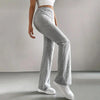 Solid Rib-Knit Pull-On Jogger Pants for Women by FitiqueFit