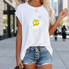 Women's Off-Shoulder Printed Top – Loose Fit Short Sleeve Cotton Pullover by FitiqueFit