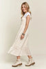 New Summer Smocked Floral Ruffled Hem Cami Dress – Feminine, Charming, Playful, Perfect for Warm Weather and Casual Outings by Stevvex