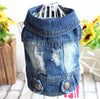 Designer Dog Clothes Small Dog Denim Jacket Coat Cat Costume Puppy Jeans Vest Spring Clothing by My Store