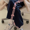 Bow Line Terry Casual Sweatpants