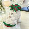 Bowknot Dog Clothes Cat Costume Hollow Knit Dog Sweater by My Store