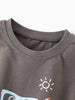 Children's Crab Graphic T-Shirt and Striped Shorts Set by Simply Love