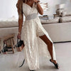 Women's Elegant Lace V-Neck Sleeveless Jumpsuit