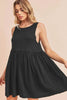 Round Neck Mini Tank Summer Comfortable Dress For Women – Versatile Wardrobe Essential for Effortless Style by Stevvex