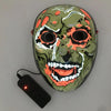 LED Mask Luminous Glowing Halloween Party Mask Neon EL Mask Halloween Cosplay Mask by My Store