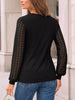 Lace Sleeve Crew Neck T-Shirt by Simply Love
