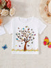 Children's Butterfly Tree Graphic Casual T-Shirt by Simply Love