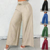 Women's High-Waist Drapey Wide-Leg Pants | Elastic Drawstring 5 Colors by FitiqueFit