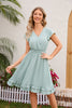 Swiss Dot Cap Sleeve Dress