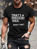 Exercise Casual Men's Clothes Cartoon Anime Round Neck T-shirt by My Store
