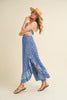 Ditsy Floral Ruffled Hem Maxi Women Cami Dress –Feminine Floral Print, Elegant Maxi Length, Flowy & Comfortable Design for Casual & Special Occasions by Stevvex