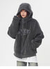 American Retro Embroidery Double-sided Lamb Wool Cotton Jacket