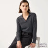 Women’s Ribbed Half-Open Collar Sweater by FitiqueFit