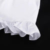 Women's Ruffled Linen-Blend Cropped Blouse & Shorts Set by FitiqueFit