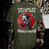 "Problem Solved" Graphic Tee – Bold Statement Print T-Shirt by Dog Mom Hat