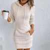 Women's Fuzzy Hoodie Dress by FitiqueFit