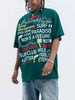 Men's Letter Round Neck Short Sleeve T-Shirt by Simply Love