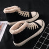 Women’s Warm Canvas Shoes | Plush Cotton Lined Flat Winter Shoes by FitiqueFit