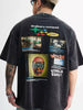 Men's Vintage Graphic Oversized Washed T-Shirt by Simply Love