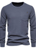 Men's Waffle-Knit Round Neck T-Shirt