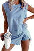 Solid Color Casual Suit For Women by FitiqueFit