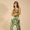 Women's Floral Printed Camisole & High-Waisted Midi Skirt Set by FitiqueFit