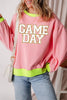 Letter Graphic Round Neck Long Sleeve Sweatshirt by Wild and Free Boutique