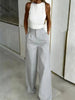 Women's Loose Flowing Straight-Leg Floor-Length Pants by FitiqueFit