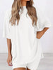 Full Size Half Sleeve T-Shirt and Shorts Set Plus Size by Simply Love