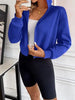 Relaxed Minimalist Zip-Up Dropped Shoulder Hooded Jacket Casual & Comfortable Lightweight Outerwear by Stevvex