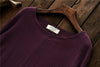 Cotton And Linen Breathable Retro National Long Sleeve Pullover T-shirt